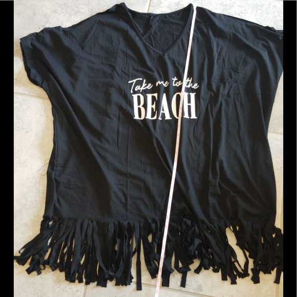 Summer Beach Bikini Cover Up Women White Off Shoul - Picture 4 of 5